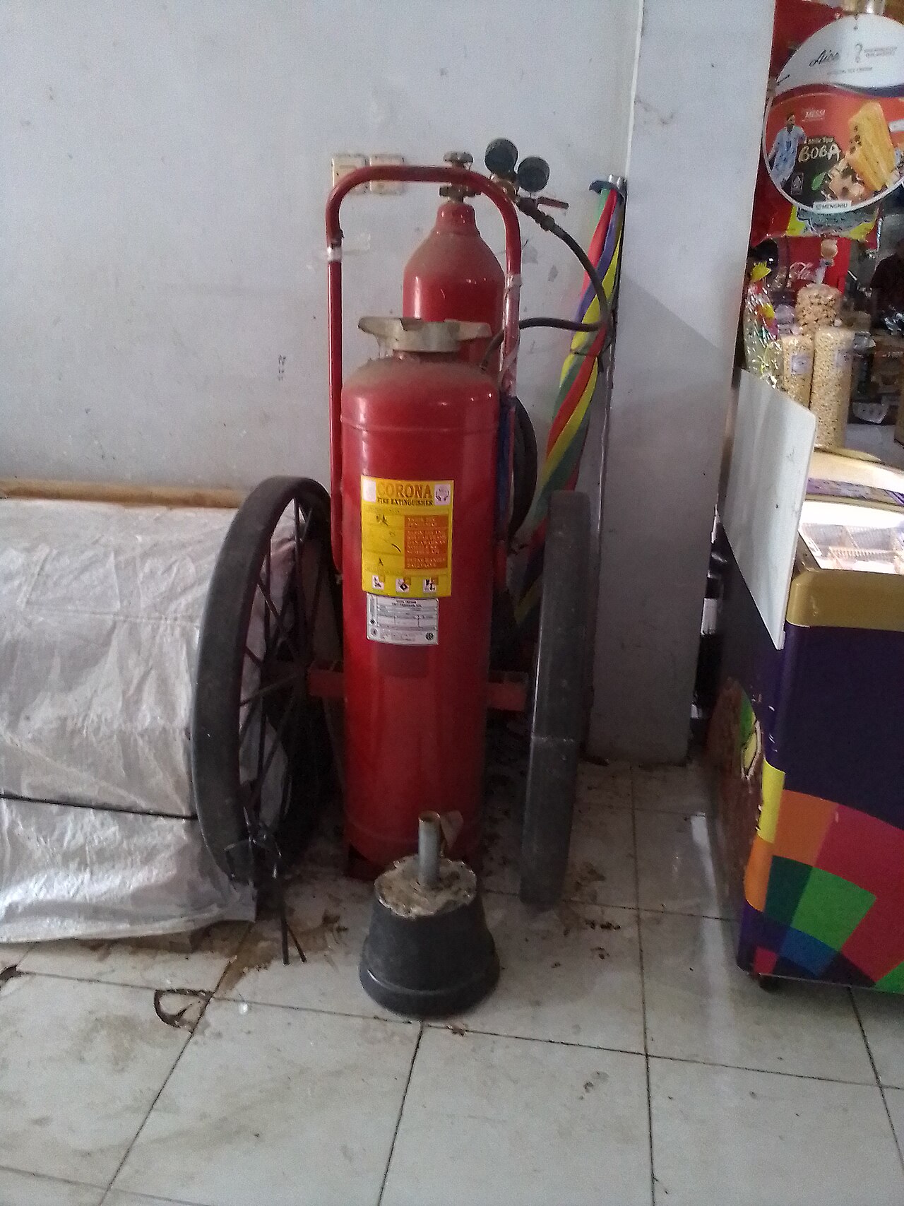 Operasi pemadaman kebakaran napabalano
